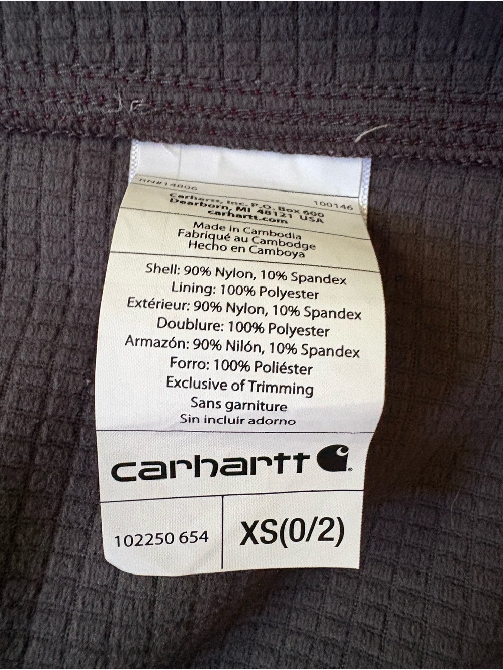 Carhartt Woman’s Raspberry Softshell Jacket - Picture 5 of 5